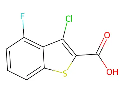 3-Chloro-4-fluoro-1-benzothiophene-2-carboxylic acid structure