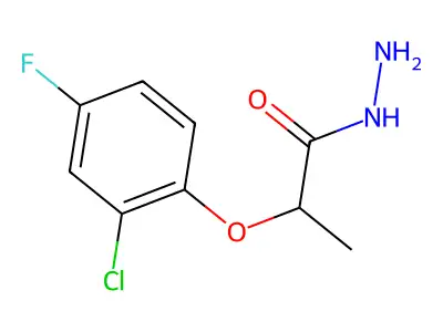 2-(2-Chloro-4-fluorophenoxy)propanohydrazide structure