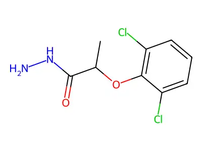 2-(2,6-Dichlorophenoxy)propanoic acid hydrazide structure
