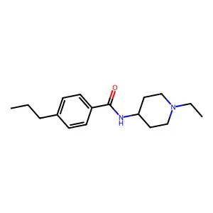 N-(1-ethylpiperidin-4-yl)-4-propylbenzamide structure