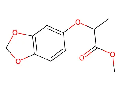Methyl 2-(1,3-benzodioxol-5-yloxy)propanoate structure