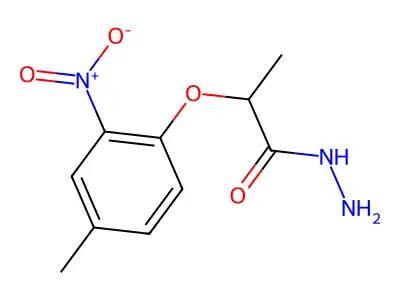2-(4-Methyl-2-nitrophenoxy)propanohydrazide structure