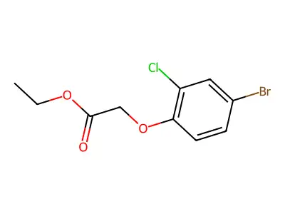 Ethyl 2-(4-bromo-2-chlorophenoxy)acetate structure
