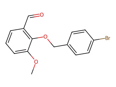 Benzaldehyde, 2-[(4-bromophenyl)methoxy]-3-methoxy- structure