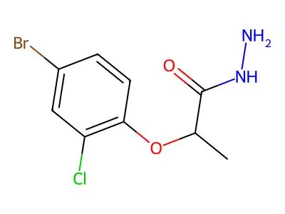 2-(4-Bromo-2-chlorophenoxy)propanohydrazide structure