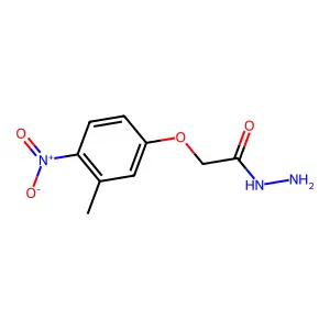 2-(3-Methyl-4-nitrophenoxy)acetohydrazide structure