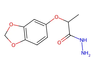 2-(1,3-Benzodioxol-5-yloxy)propanohydrazide structure