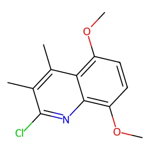 2-Chloro-5,8-dimethoxy-3,4-dimethylquinoline structure