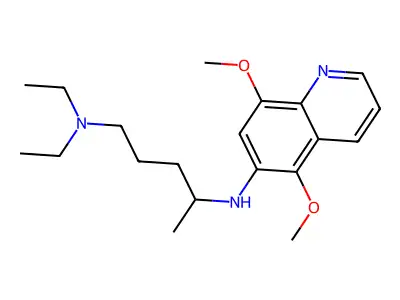 6-(4-Diethylamino-1-methylbutylamino)-5,8-dimethoxy-quinoline structure