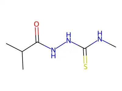 1-Methyl-3-(2-methylpropanoylamino)thiourea structure