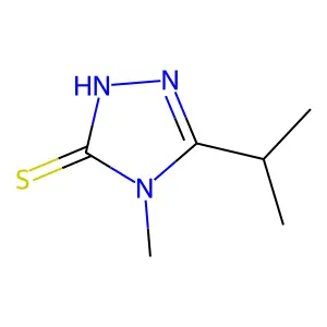 5-isopropyl-4-methyl-4H-1,2,4-triazole-3-thiol structure