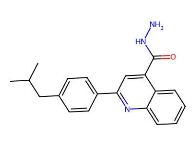 2-(4-Isobutylphenyl)quinoline-4-carbohydrazide structure