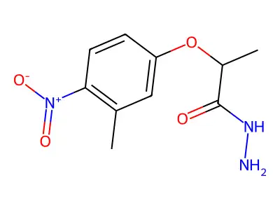 2-(3-Methyl-4-nitrophenoxy)propanohydrazide structure