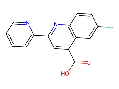 6-Fluoro-2-(pyridin-2-yl)quinoline-4-carboxylic acid structure