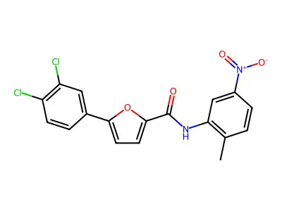 5-(3,4-dichlorophenyl)-N-(2-methyl-5-nitrophenyl)furan-2-carboxamide structure