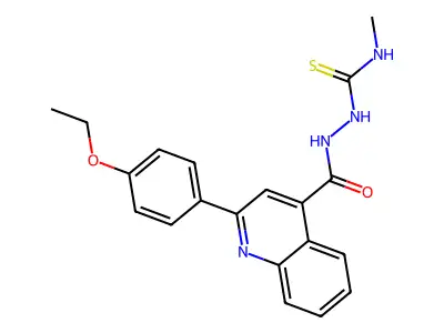 1-[[2-(4-Ethoxyphenyl)quinoline-4-carbonyl]amino]-3-methylthiourea structure