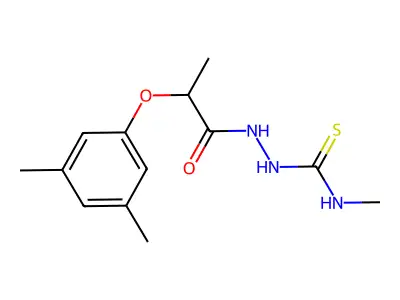 1-[2-(3,5-Dimethylphenoxy)propanoylamino]-3-methylthiourea structure