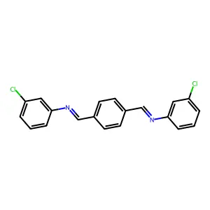 N,N'-(1,4-Phenylenedimethylidyne)bis(3-chloroaniline) structure
