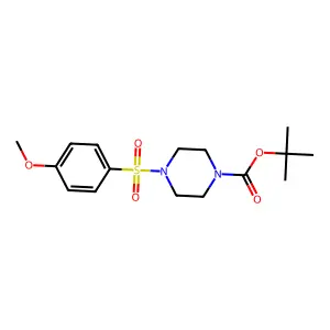 1,1-Dimethylethyl 4-[(4-methoxyphenyl)sulfonyl]-1-piperazinecarboxylate structure