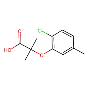 2-(2-Chloro-5-methylphenoxy)-2-methylpropanoic acid structure