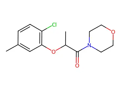 2-(2-Chloro-5-methylphenoxy)-1-morpholin-4-ylpropan-1-one structure
