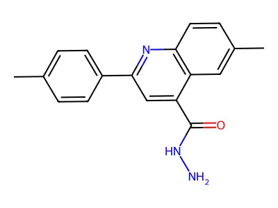 6-Methyl-2-(4-methylphenyl)quinoline-4-carbohydrazide structure