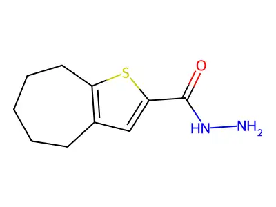 4H,5H,6H,7H,8H-cyclohepta[b]thiophene-2-carbohydrazide structure