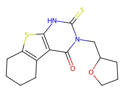 4-(Oxolan-2-ylmethyl)-5-sulfanyl-8-thia-4,6-diazatricyclo[7.4.0.0,2,7]trideca-1(9),2(7),5-trien-3-one structure
