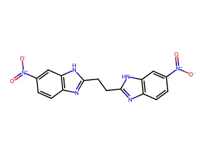 1H-Benzimidazole, 2,2'-(1,2-ethanediyl)bis[5-nitro- structure