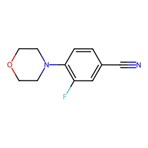3-Fluoro-4-(morpholin-4-yl)benzonitrile structure