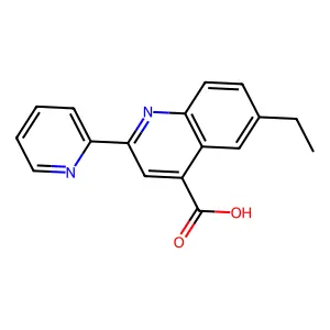 6-Ethyl-2-pyridin-2-ylquinoline-4-carboxylic acid structure