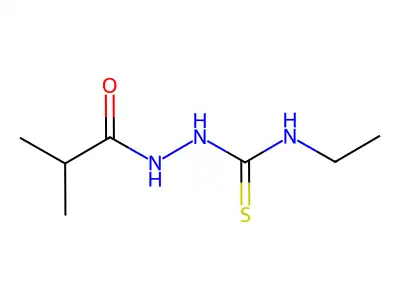 1-Ethyl-3-(2-methylpropanoylamino)thiourea structure