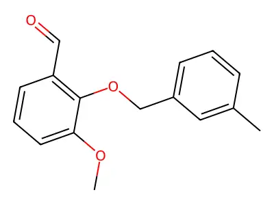 3-Methoxy-2-((3-methylphenyl)methoxy)benzaldehyde structure