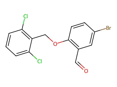 5-Bromo-2-[(2,6-dichlorobenzyl)oxy]benzaldehyde structure