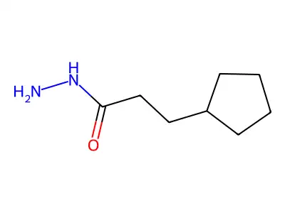 3-Cyclopentylpropanehydrazide structure