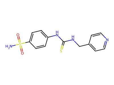 1-(Pyridin-4-ylmethyl)-3-(4-sulfamoylphenyl)thiourea structure