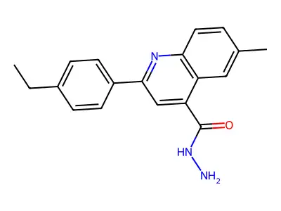 2-(4-Ethylphenyl)-6-methylquinoline-4-carbohydrazide structure