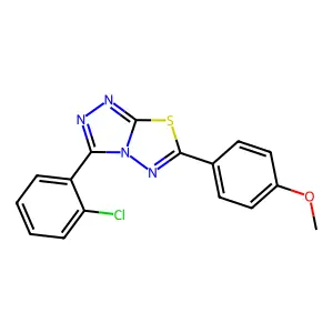 3-(2-Chlorophenyl)-6-(4-methoxyphenyl)-[1,2,4]triazolo[3,4-b][1,3,4]thiadiazole structure