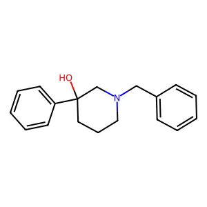 1-Benzyl-3-phenyl-piperidin-3-ol structure