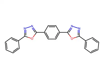 1,4-Di-[2-(5-phenyloxadiazolyl)]-benzol structure
