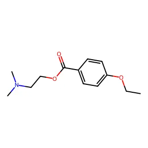 Benzoic acid, 4-ethoxy-, 2-(dimethylamino)ethyl ester structure