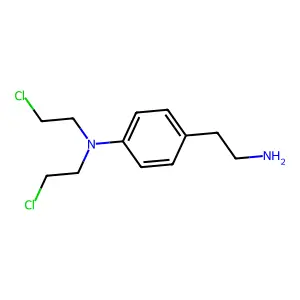 4-(Bis(2-chloroethyl)amino)benzeneethanamine structure
