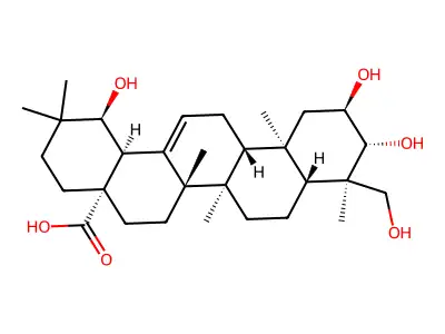 Tomentosic acid structure