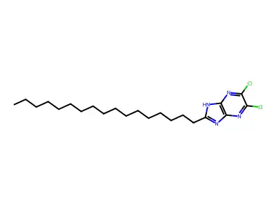 5,6-dichloro-2-heptadecyl-1H-imidazo[4,5-b]pyrazine structure