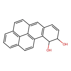 trans-9,10-Dihydroxy-9,10-dihydrobenzo[a]pyrene structure