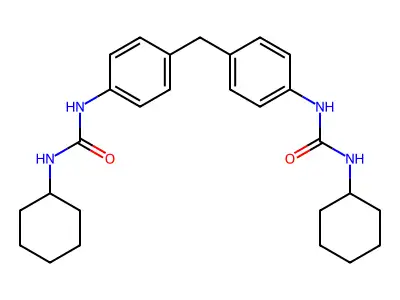 3,3'-Dicyclohexyl-1,1'-methylenebis(4,1-phenylene)diurea structure