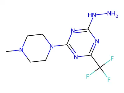 s-Triazine, 2-hydrazino-4-(4-methylpiperazin-1-yl)-6-trifluoromethyl- structure