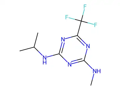s-Triazine, 2-isopropylamino-4-methylamino-6-trifluoromethyl- structure