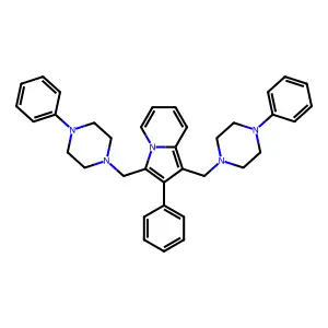 1,3-Bis-N-phenylpiperazinomethyl-2-phenylpyrrocoline structure