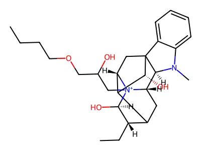 Ajmalanium, 4-(3-butoxy-2-hydroxypropyl)-17,21-dihydroxy-, (17R,21-alpha)- structure